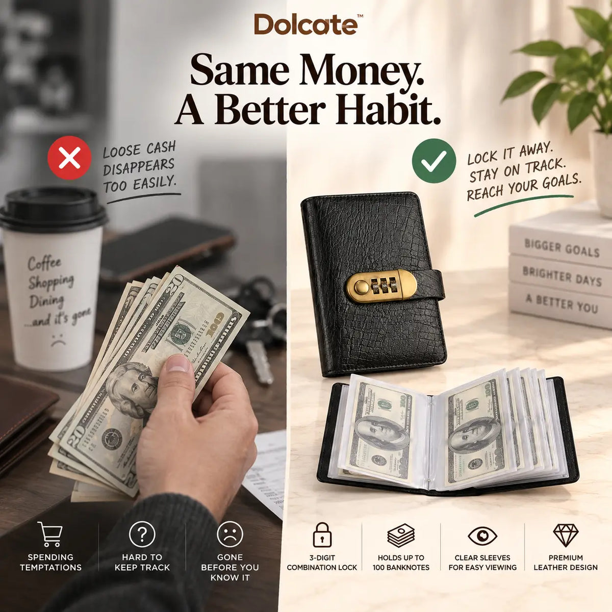Dolcate SaveLock™ — Cash Savings Book