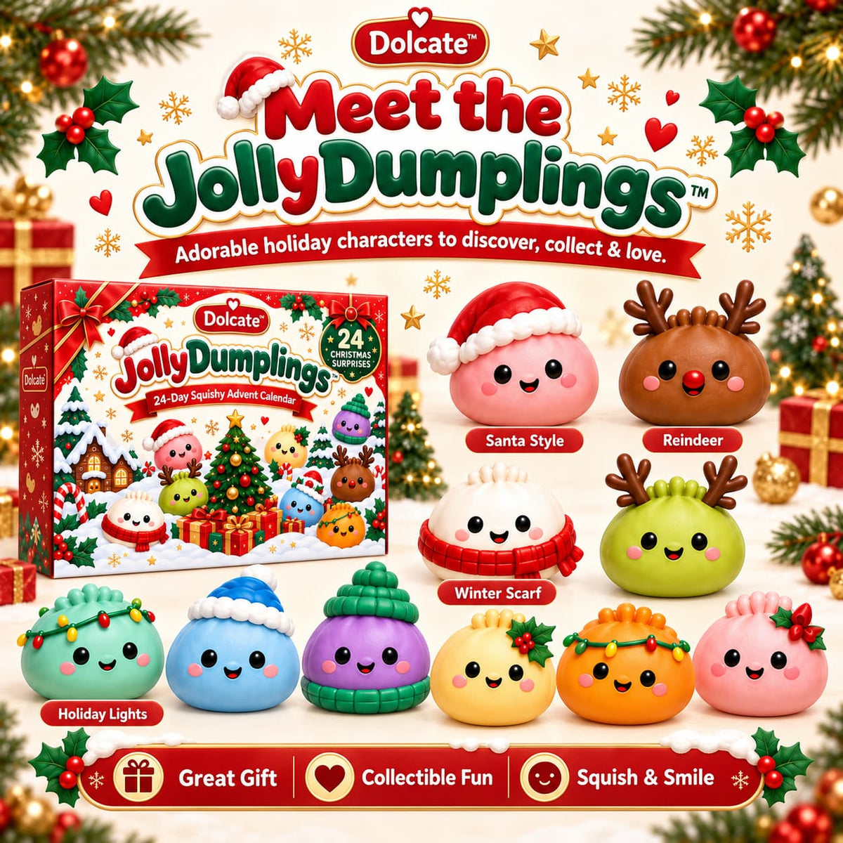 Dolcate™ JollyDumplings™ Advent Calendar