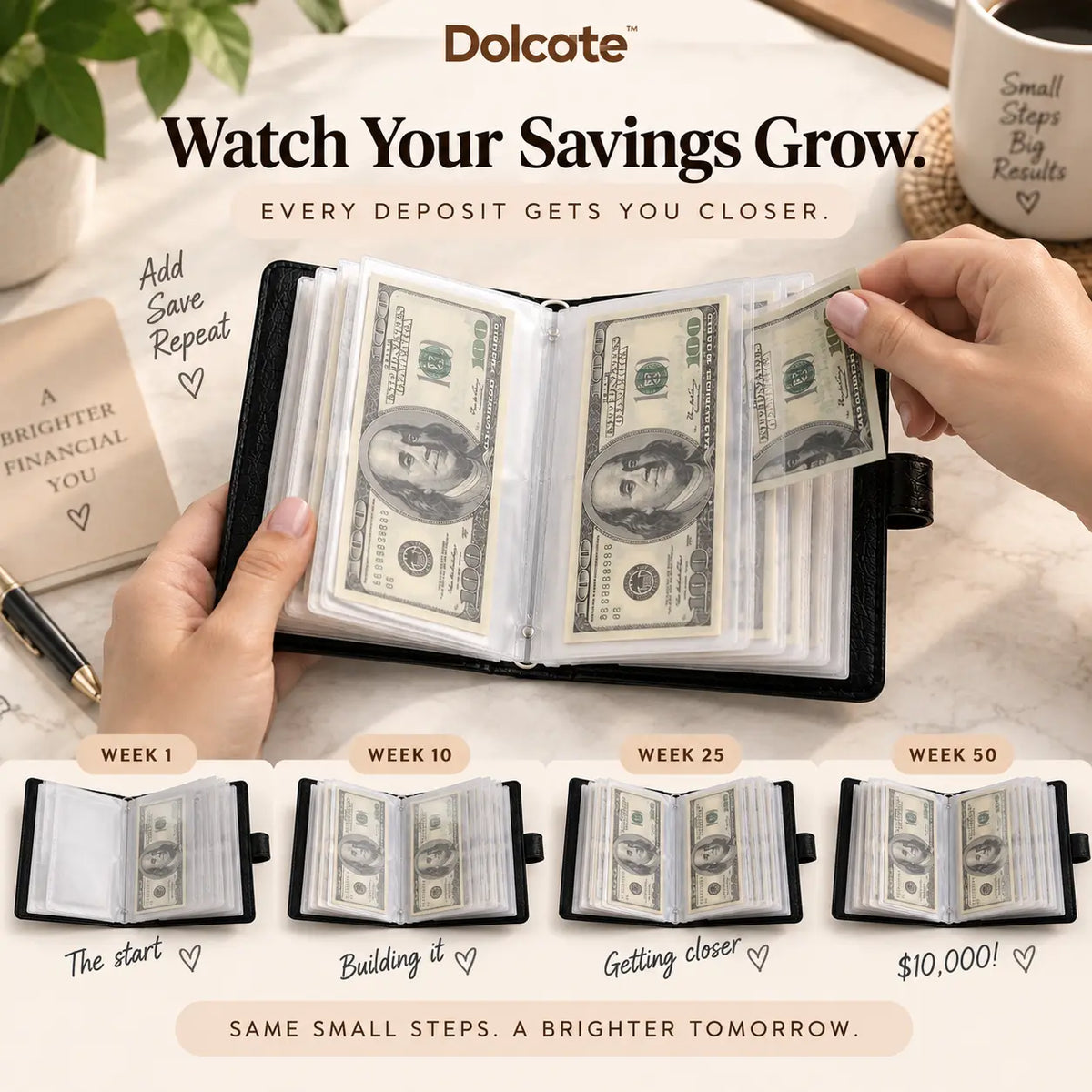 Dolcate SaveLock™ — Cash Savings Book